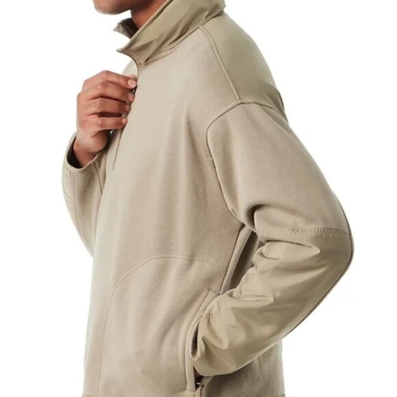 Bass Outdoor Sweatshirt Men's -Green-Reg-Fit-Convertible Hood 1/4-Zip-NWT - Picture 8 of 8